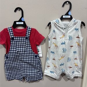 Bundle of two sets for a baby boy size 3-6